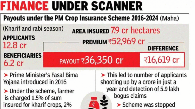 Maharashtra Crop Insurance Premiums 45% Higher Than Payouts in 8 Years